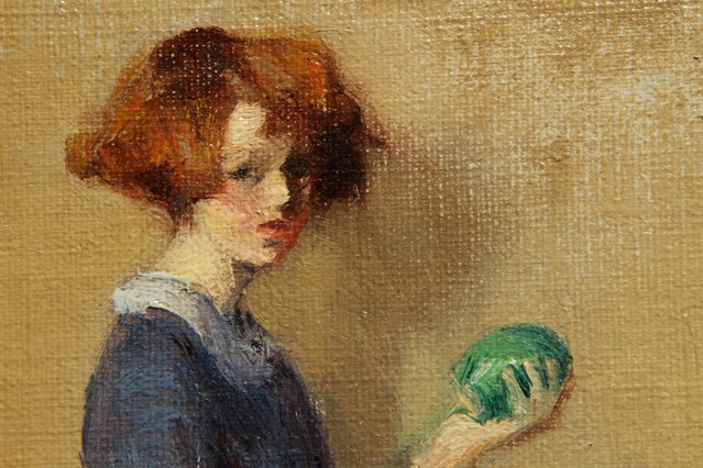 Marion Long Girl with a Green Vase Close Up 1 Final